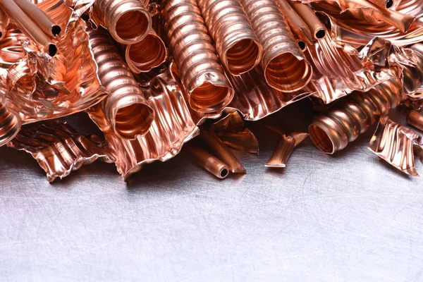 Scrap of copper for recycling — Stock Photo, Image