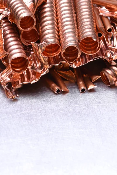 Sucata de cobre para reciclagem — Fotografia de Stock