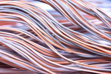 Elektrik kablolar closeup