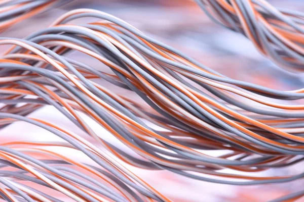 Primer plano de los cables eléctricos — Foto de Stock