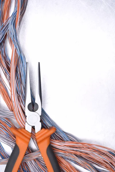Alicates de cable y eléctricos — Foto de Stock