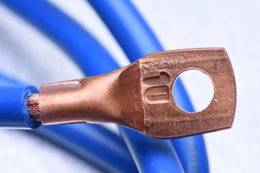 Elektrik kablosu kalaylı bakır Terminal End ile