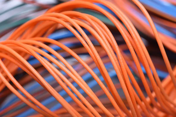 Closeup elektrických kabelů — Stock fotografie