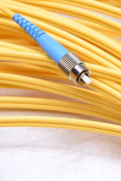 Kabla światłowodowego ze złączem Fc — Zdjęcie stockowe