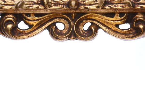 Drewniane rzeźbione Element złoty — Zdjęcie stockowe