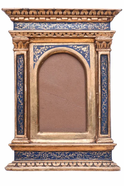 Marco de madera de oro antiguo en el estilo florentino —  Fotos de Stock