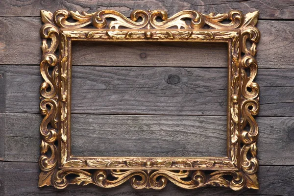 Antique Gold Wood Frame — Stock Photo, Image