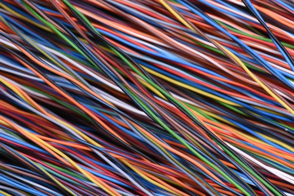 Elektrik renkli kablolar — Stok fotoğraf