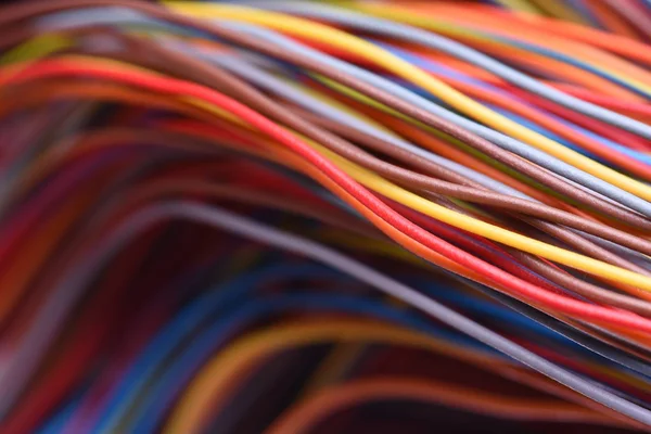 Close-up van de elektrische kabel — Stockfoto
