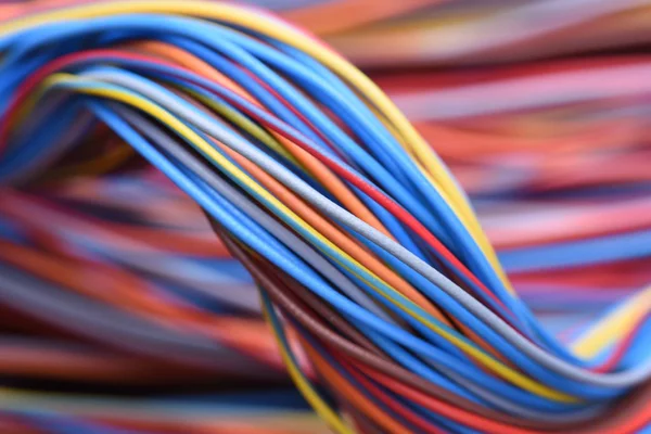 Kabel und Draht in Computernetzwerken — Stockfoto