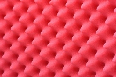 Kırmızı akustik köpük soyut