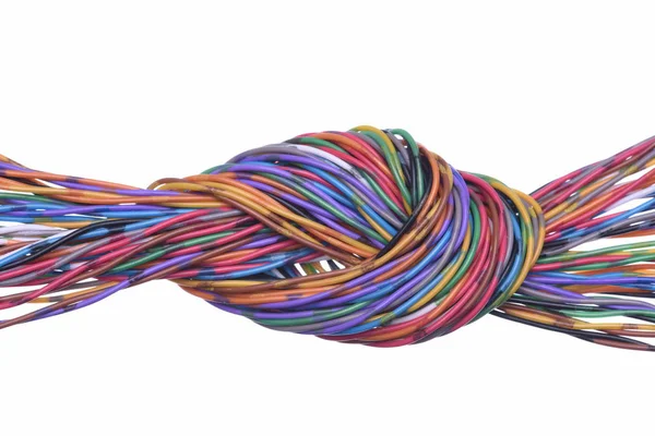 Electric colored cables — Stock Photo, Image