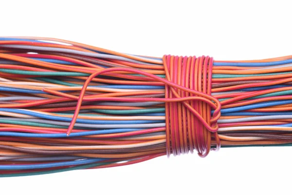 Colorful electrical cables — Stock Photo, Image