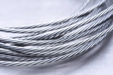 Steel wire rope closeup clipart