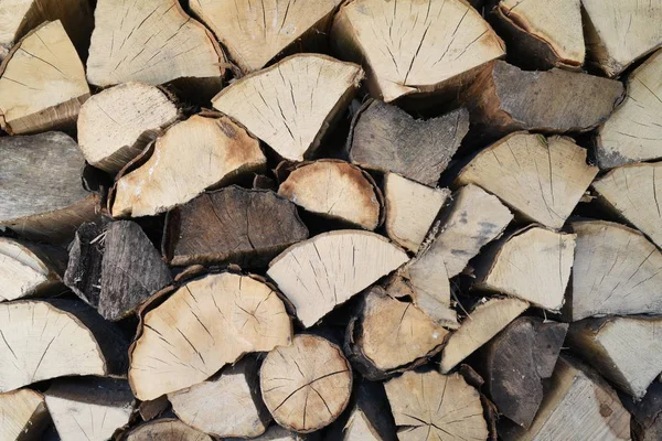 Firewood Stack Background — Stock Photo, Image