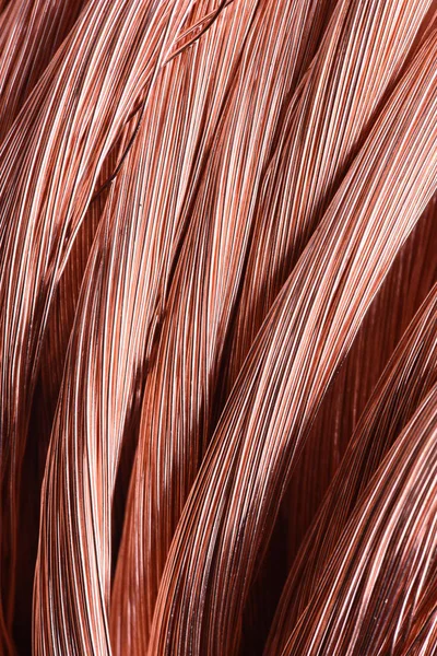Råvaru- och metallindustrin för koppartråd — Stockfoto