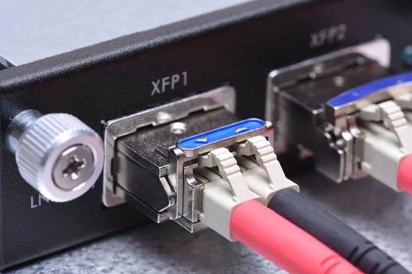 Fiber optik kabloların bağlı gigabit arayüz çevirici