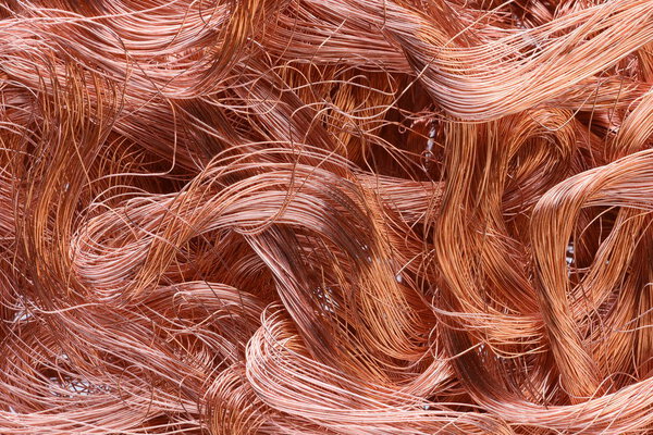 Non-ferrous industrial raw materials, copper wire
