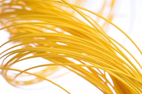 Swirl of Optical Fiber Cable Closeup — Stock Photo, Image