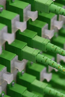 Fiber optik kapı aynası ile yama kablosu bilgi teknoloji