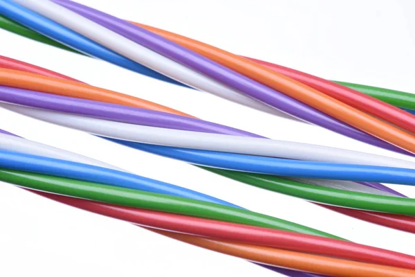 Cables in electrical and computer networks — Stock Photo, Image