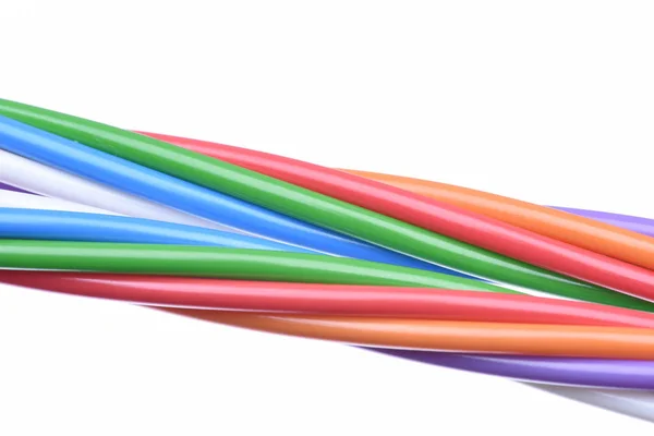 Cables en redes eléctricas e informáticas —  Fotos de Stock