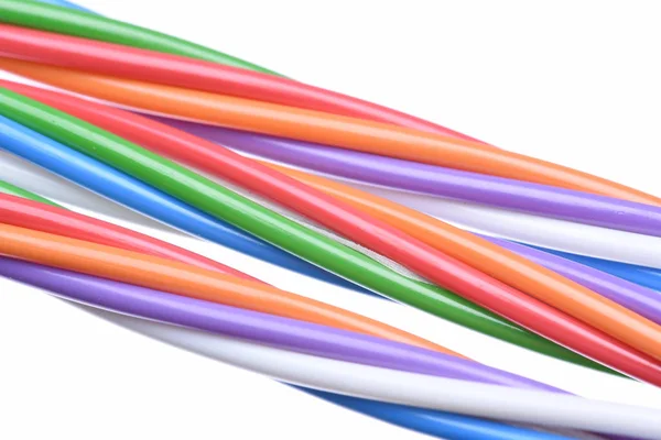 Elektrische kabels en computernetwerken — Stockfoto