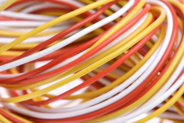 Colorful Network Telecommunication Cables — Stock Photo, Image