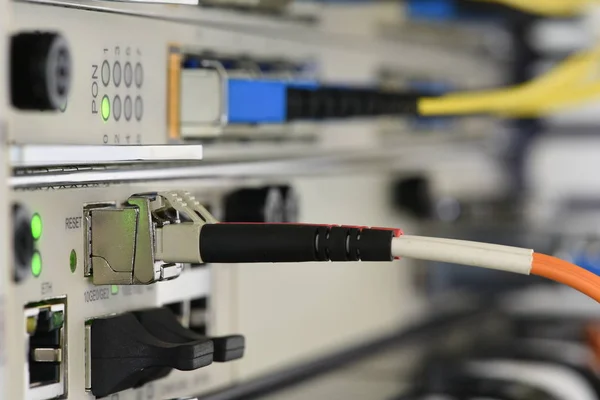 Optical network cables and devices in technology data center
