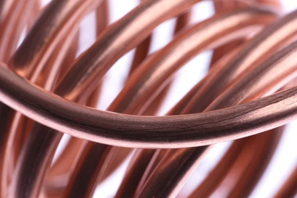 Copper Wire Industry Close — Stock Photo, Image
