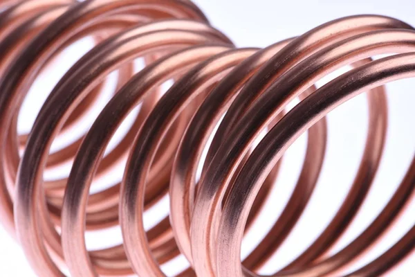 Copper Wire Industry Close — Stock Photo, Image