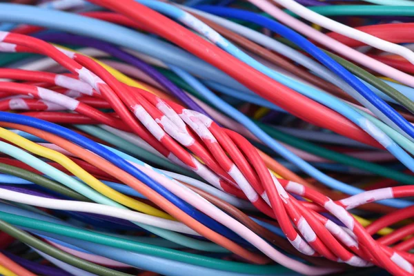 Computer Netwerk Elektrische Kabels — Stockfoto
