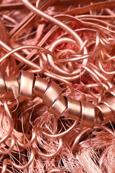 Copper Scrap Market Raw Materials — Stock Photo, Image