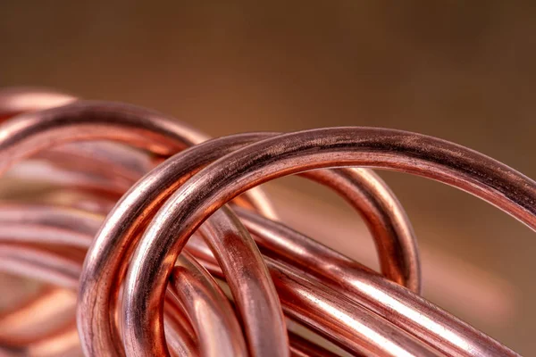 Copper Raw Industry Shiny Wire — Stock Photo, Image