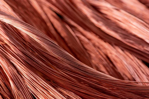 Copper Wire Non Ferrous Metals Product Metalworking Industry — Stock Photo, Image