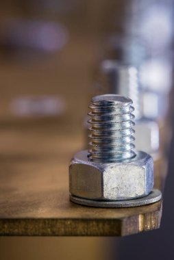 Endüstriyel İnşaat Makinesi Detaylı Joint Bolt ve Nut