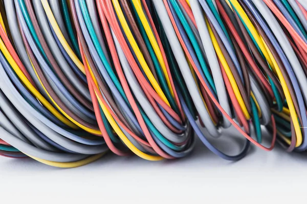 Elektrisk Kabel Och Tråd Närbild — Stockfoto