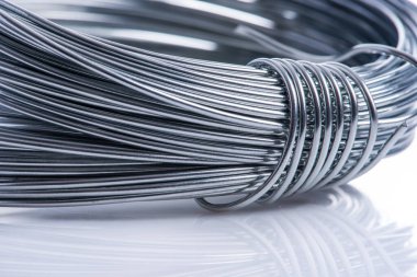 Metal tel rulo yakın çekim