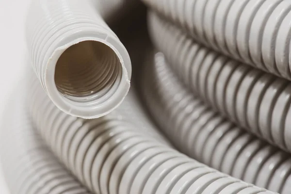 Corrugated Pipe Close — Stock Photo, Image