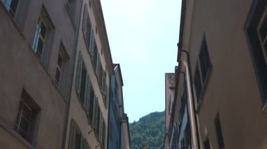 Chur Switherland 8 Eylül 2019: Chur 'un İsviçre' deki en eski şehri