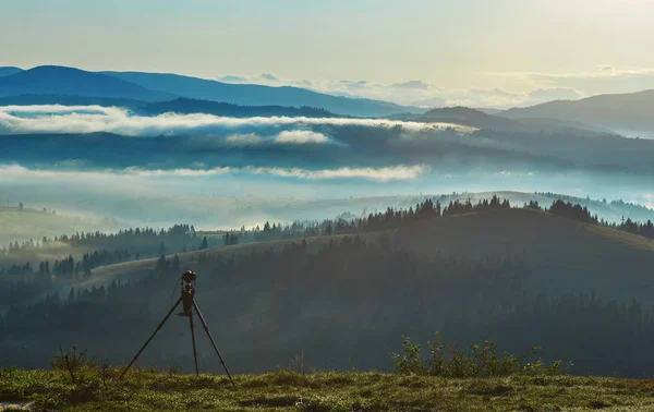 Salida del sol temprano en la mañana disparando panorama timelapse —  Fotos de Stock