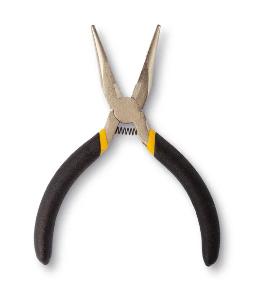 Pliers Yellow Black Color White Background Pliers Isolated White — Stock Photo, Image