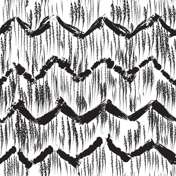 Schetsmatig hand getekende abstracte naadloze patroon — Stockvector
