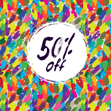 Satışı büyük başlığı veya kartı modern tasarımı ile