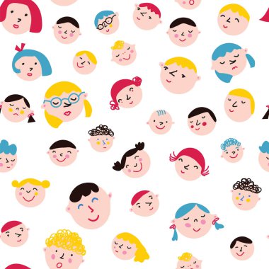 Komik suratlar seamless modeli