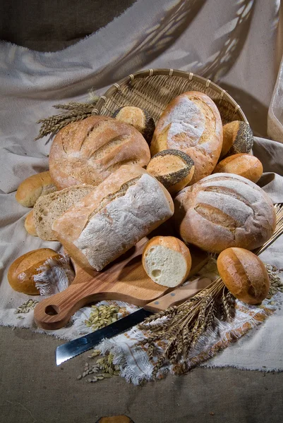 Pão e massa — Fotografia de Stock