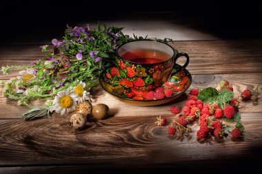 Çay, Flowrs ve ahududu