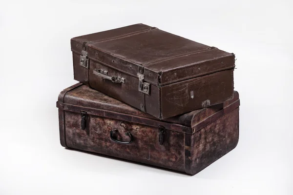Twee oude koffers — Stockfoto