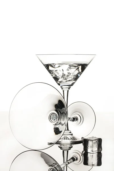 Wineglasses On Black — Stock Photo, Image