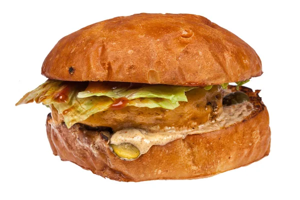 Hamburger izole arka plan üzerinde — Stok fotoğraf